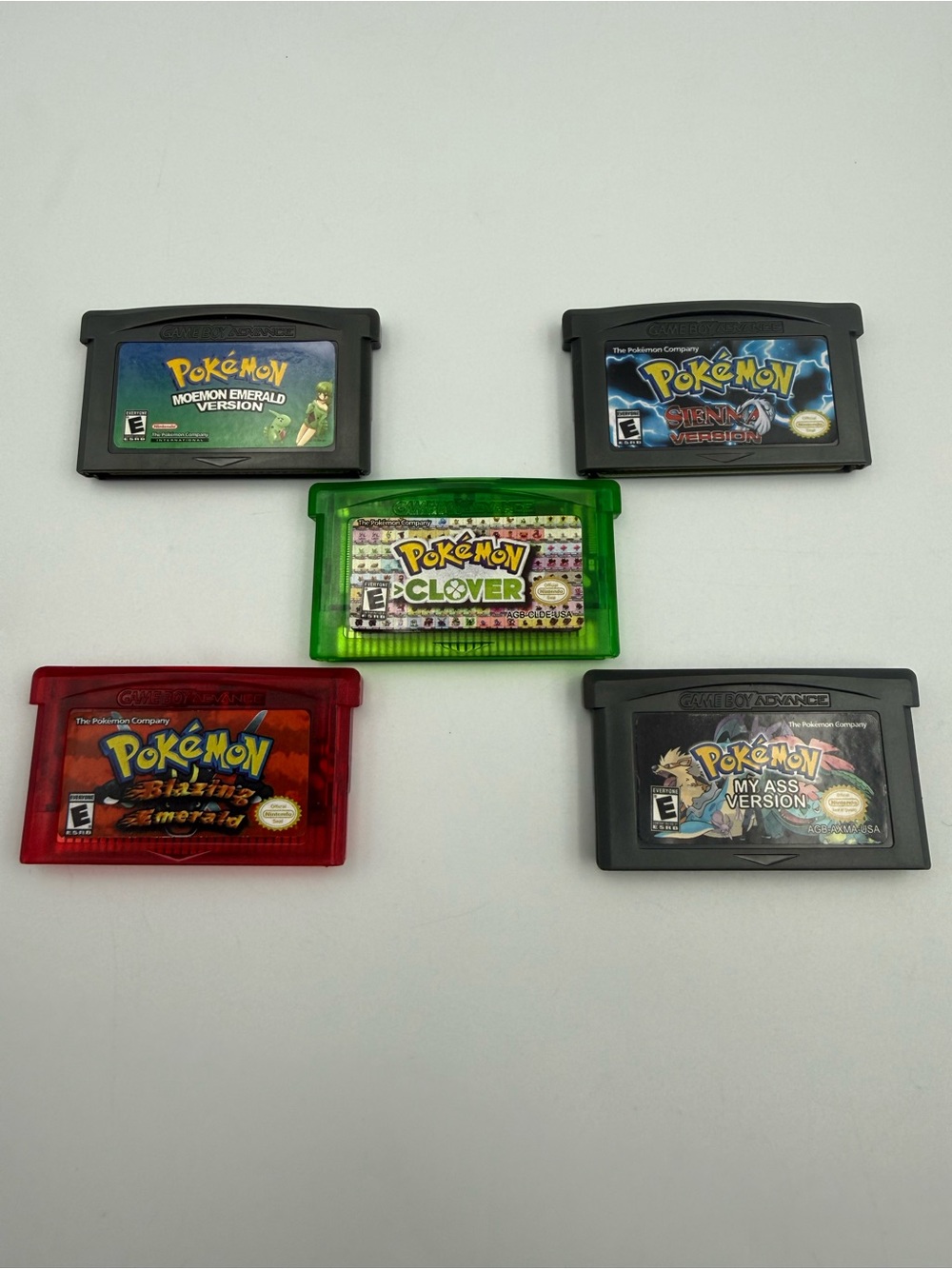 Pokemon Clover Blazing Emerald Moemon Emerald Siena My As GBA Lot